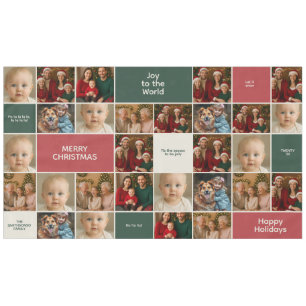 elegance LARGE family all Photos collage Christmas Tablecloth