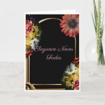 Elegance Never Fades | Luxury Black Floral
