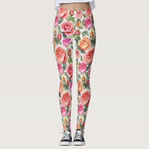  Elegance of Roses Leggings