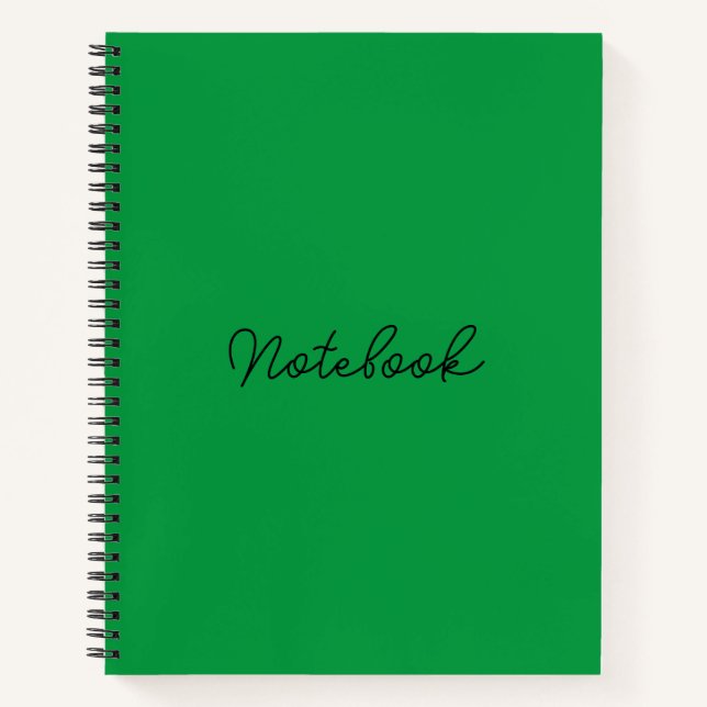 Elegance on Every Page: Branded 8.5" x 11"  Notebook (Front)