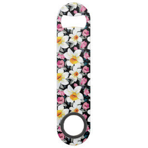 Elegance pattern with narcissus flowers