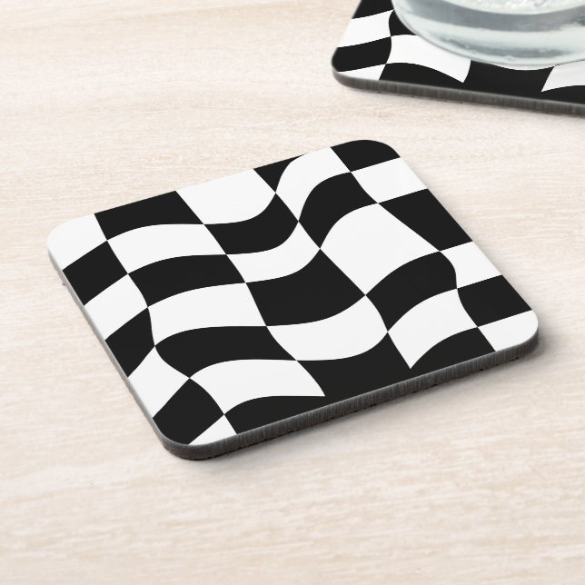 Elegance Redefined: Abstract Lined Pattern Coaster (Left Side)