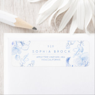 Elegance Rustic Blue Wildflower Wedding