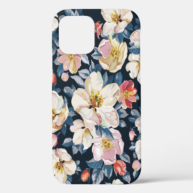 Elegance seamless pattern with blossoming apple tr Case-Mate iPhone case (Back)