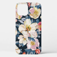 Elegance seamless pattern with blossoming apple tr