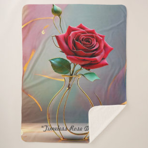 "Elegance Unadorned" Sherpa Blanket