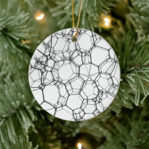 Elegance Unveiled: Metal Mesh Artistic Ceramic Tree Decoration