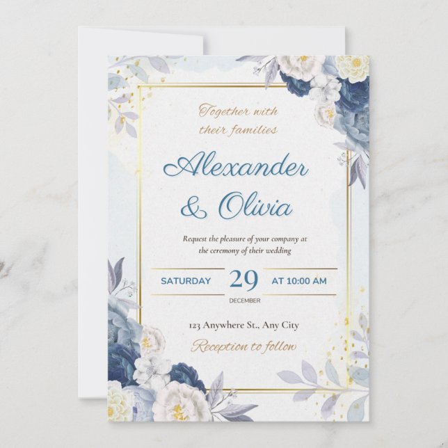 Elegance Unveiled: Your Exclusive InvitaInvitation Invitation (Front)