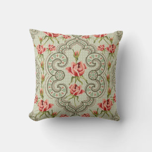 Elegance Vintage Seamless floral background Cushion