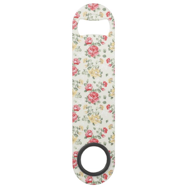 Elegance wallpaper pattern of pink roses (Front)