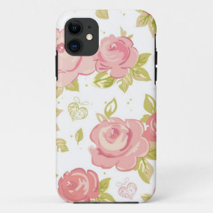 Elegance wallpaper pattern of pink roses 3 Case-Mate iPhone case