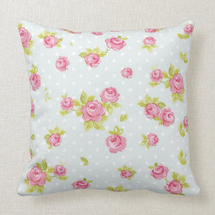 Elegance wallpaper pattern of pink roses 4 cushion