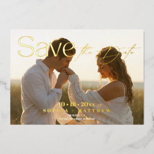 Elegance Wedding Photo Save The Date 