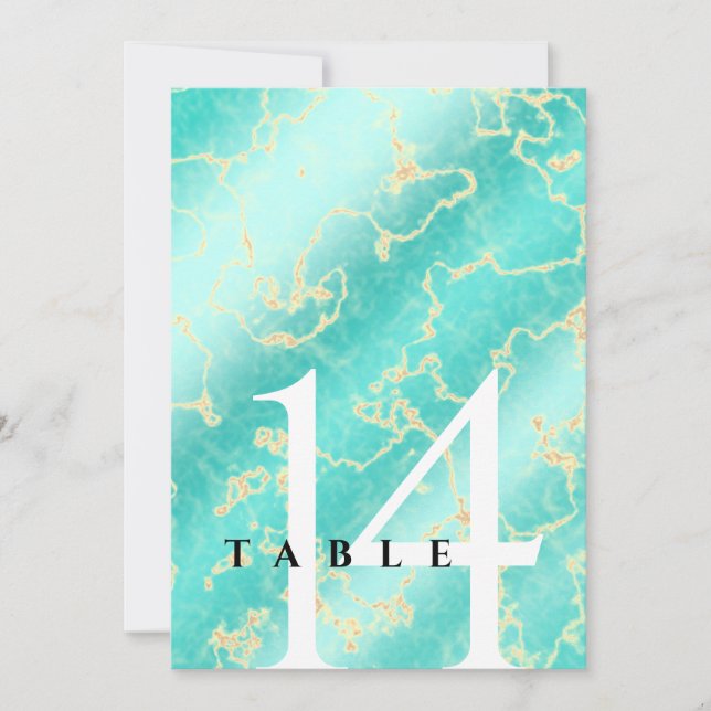 Elegant 11th 44th Turquoise Wedding Anniversary Invitation (Front)