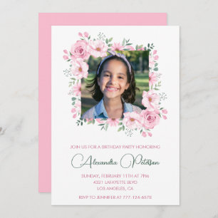 Elegant 11th birthday invitations Photo Boho 