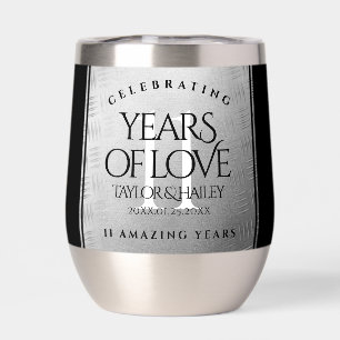 Elegant 11th Steel Wedding Anniversary Celebration