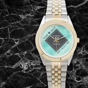 Elegant 11th Turquoise Wedding Anniversary Watch
