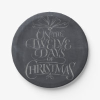 Elegant 12 Days of Christmas Calligraphy
