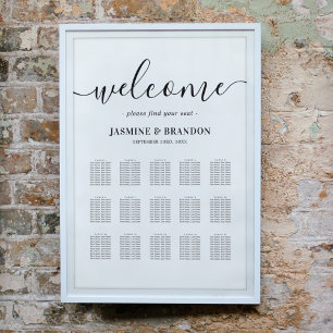 Elegant 15 Table Wedding Seating Chart