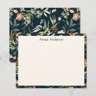 Elegant 1600s Dutch Vintage Floral Pattern Frame Card