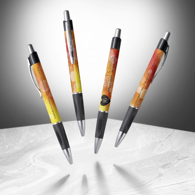 Elegant 16th Golden Topaz Wedding Anniversary (Elegant 16th Golden Topaz Wedding Anniversary Pen Cover Photo)