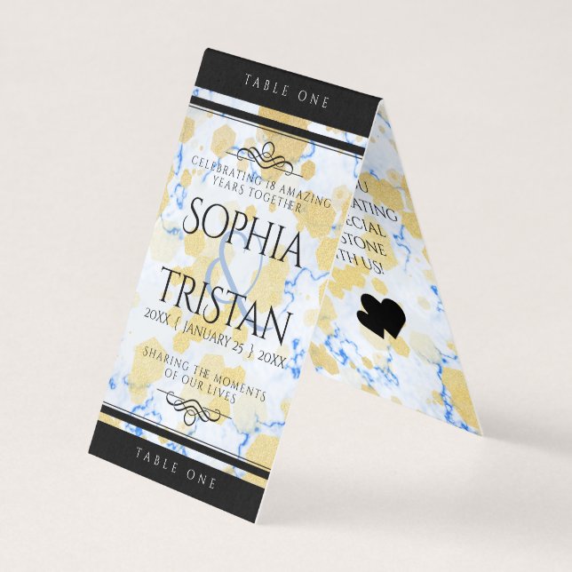 Elegant 18th Porcelain Wedding Anniversary (Front)