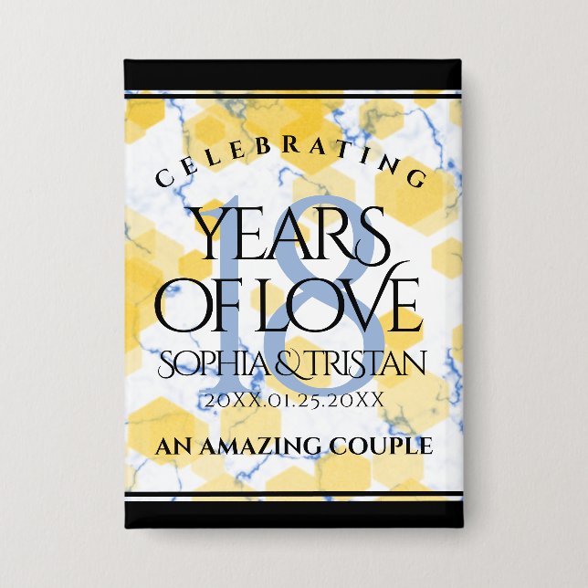 Elegant 18th Porcelain Wedding Anniversary (Front)