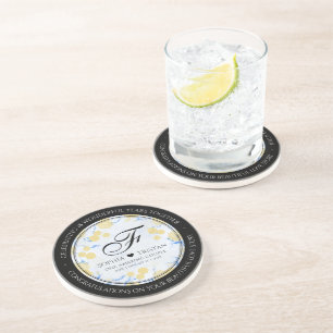 Elegant 18th Porcelain Wedding Anniversary Coaster