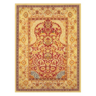 Elegant 1-Person Muslim Prayer Rug 52"x70" Tablecloth