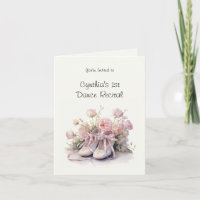 Elegant 1st Ballet Dance Recital Invitation
