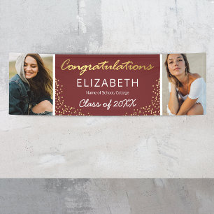 Elegant 2025 Graduation 2 Photo Banner