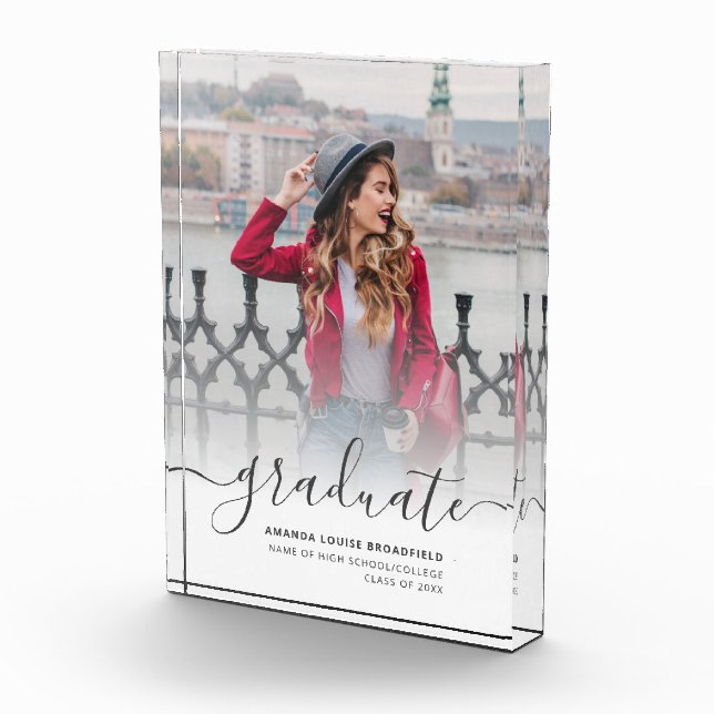 Elegant 2025 Graduation Script Photo Block (Right)