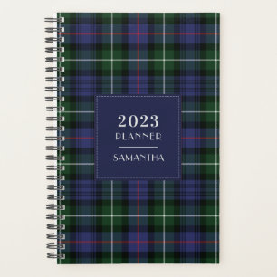 Elegant 2025 Plaid Tartan Clan MacKenzie Rustic Planner