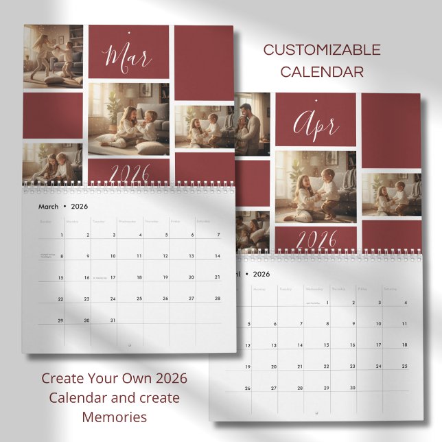 Elegant 2026 Family Photo Calendar  (Creator Uploaded)