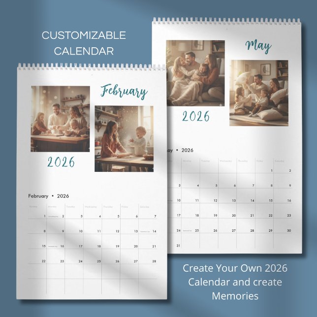 Elegant 2026 Family Photo Calendar (Creator Uploaded)