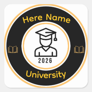 Elegant 2026 Graduate   Personalised Gold Seal