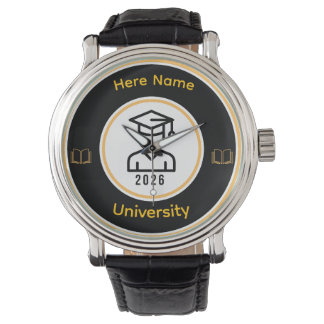 Elegant 2026 Graduate | Personalised Gold Seal Watch