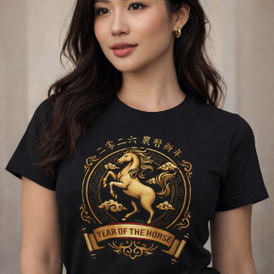 Elegant 2026 Year of the Horse Chinese New Year  T-Shirt
