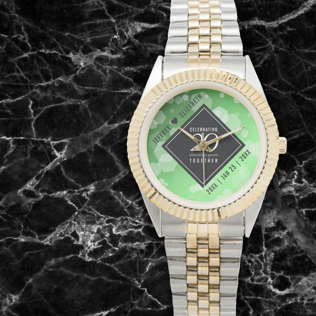Elegant 20th Emerald Wedding Anniversary Watch (Creator Uploaded)