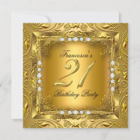 Elegant 21st Birthday Party Elite Gold Diamonds