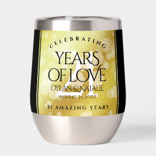 Elegant 21st Brass Wedding Anniversary Celebration