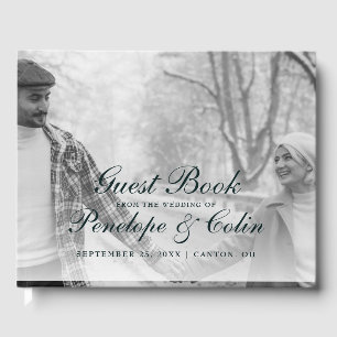 Elegant 2 Photo Library Book Wedding Guest Book