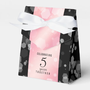 Elegant 2nd 5th Rose Quartz Wedding Anniversary Favour Box
