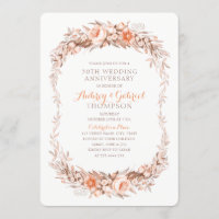 Elegant 30th Wedding Anniversary Floral Fall