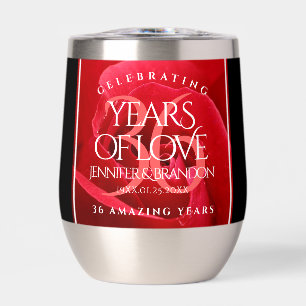 Elegant 36th Rose Wedding Anniversary Celebration