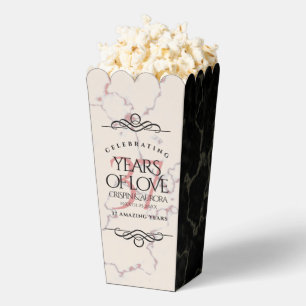 Elegant 37th Alabaster Wedding Anniversary Favour Box