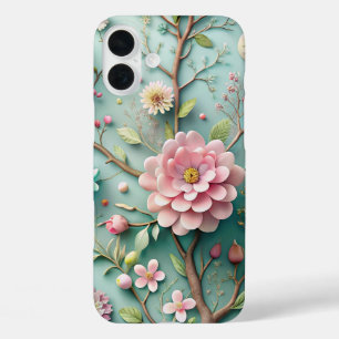 Elegant 3D Floral Art Pattern Stylish Case-Mate  iPhone 16 Plus Case