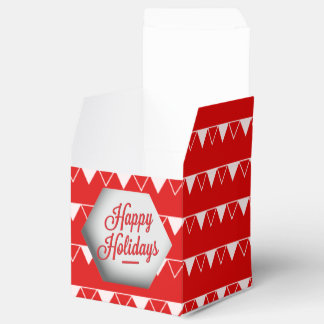 Elegant 3D Happy Holidays Favour Box