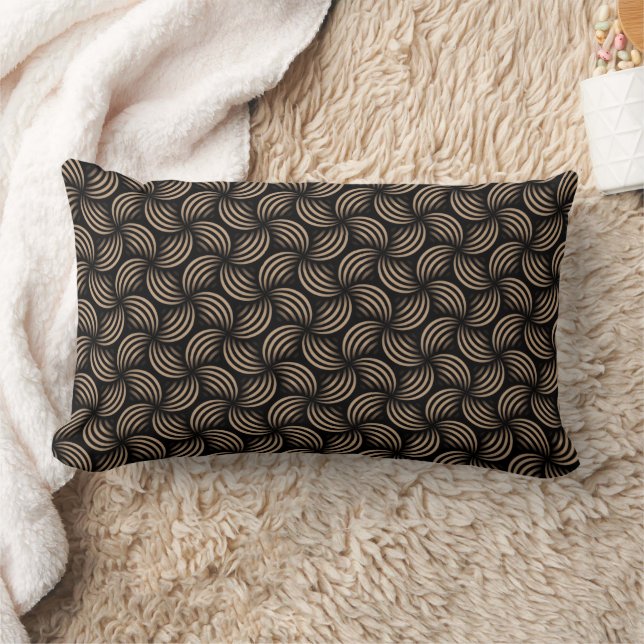 Elegant 3D Retro Pattern Lumbar Cushion (Blanket)