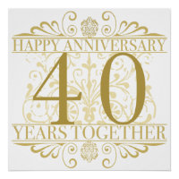 Elegant 40th Anniversary